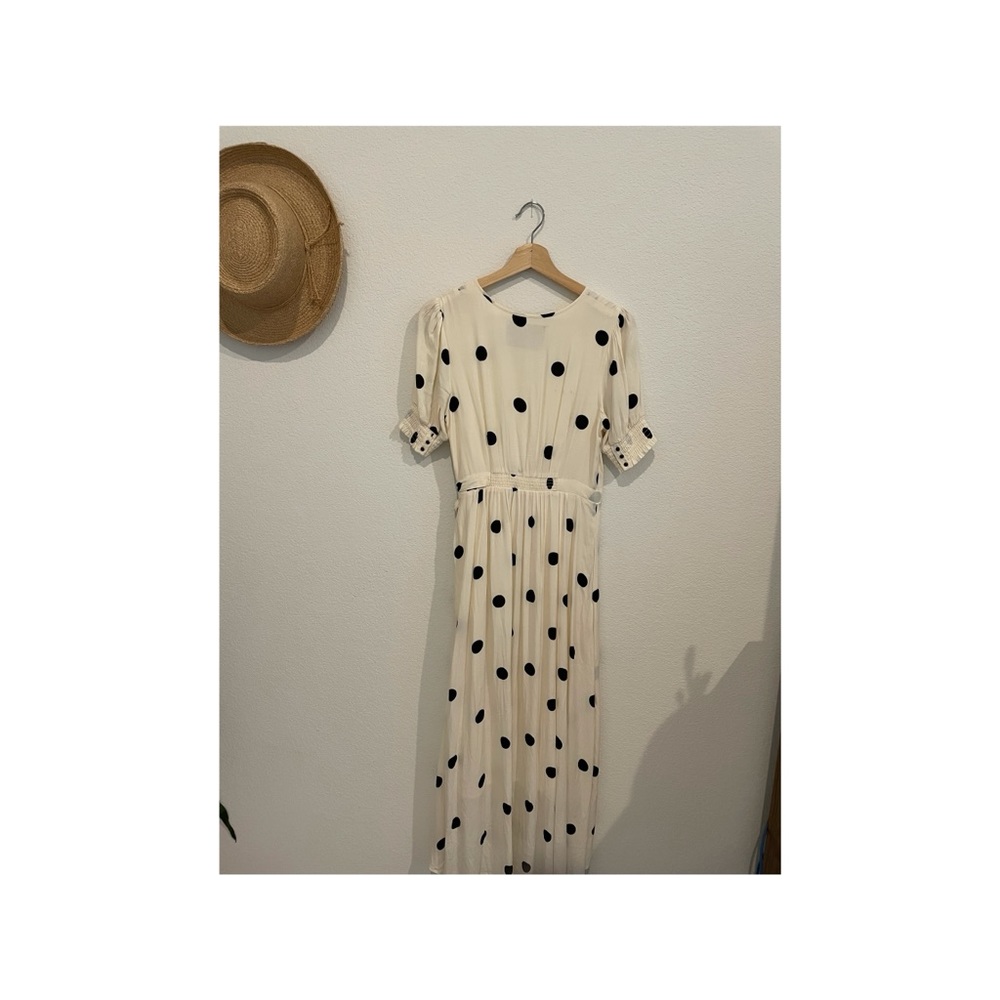 Maeve white wrap dress (Anthropologie)